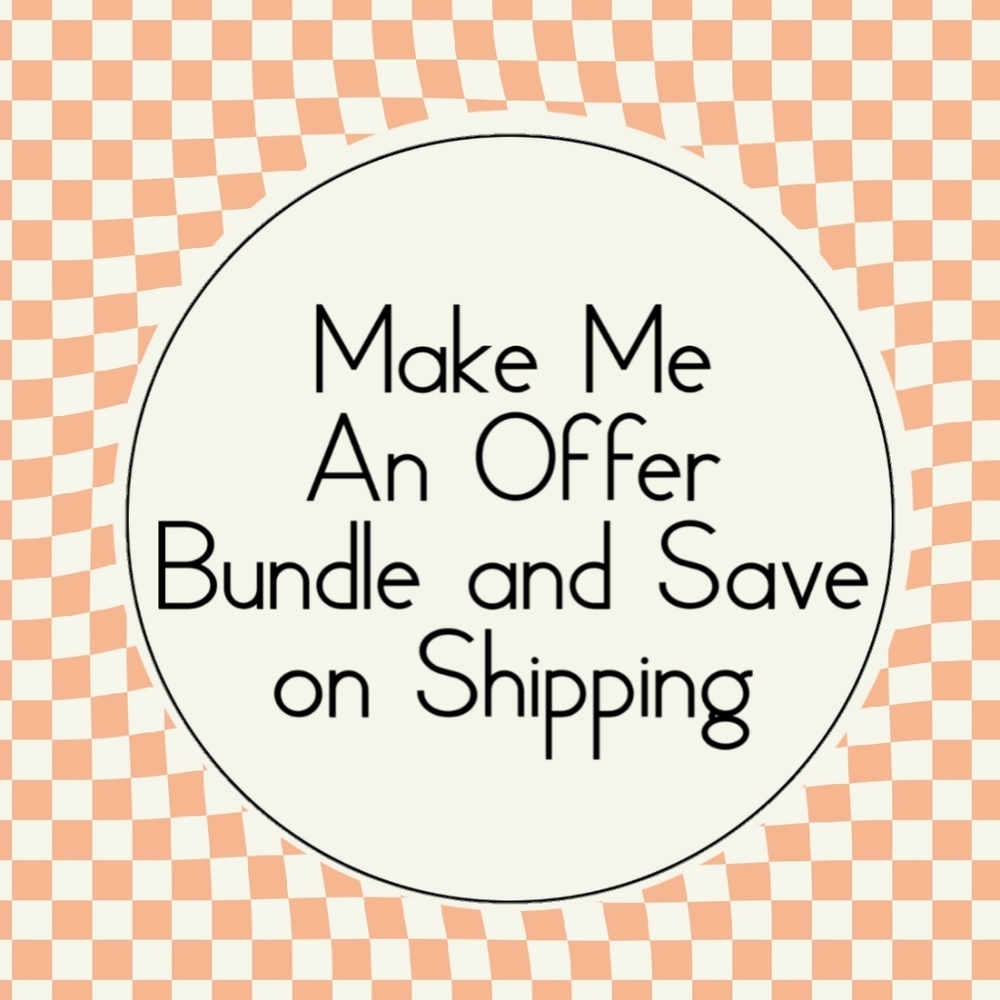 Make an offer, bundle, get a discount and save on shipping.